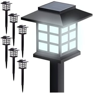 MG Garden Lamp V2 solárna lampa 6ks, čierna