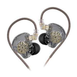KZ EDX Lite dynamické HiFi slúchadlá do uší, sivé