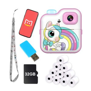 MG B3 detský instantný fotoaparát + 32GB karta, ružový