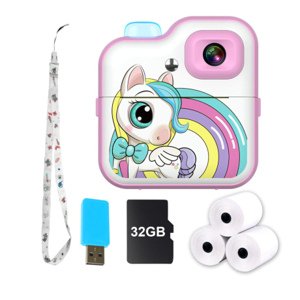 MG B2 detský instantný fotoaparát + 32GB karta, ružový