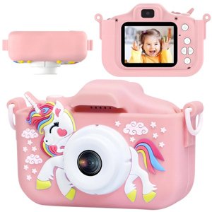 MG X500 Unicorn detský fotoaparát + 32GB karta, ružový