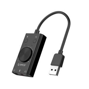 Orico SC2 externá zvuková karta USB, čierna