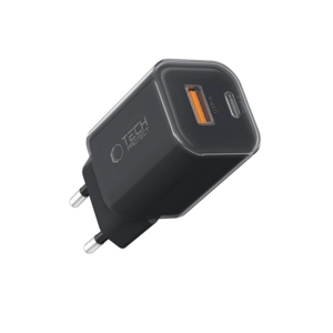 Tech-Protect NCM33W sieťová nabíjačka USB / USB-C 33W PD QC, čierna
